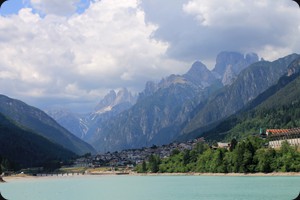 Tre Cime seen from Auronzo di Cadore