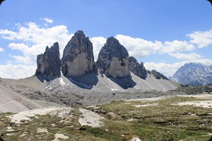 Tre Cime die Lavaredo, Nordseite